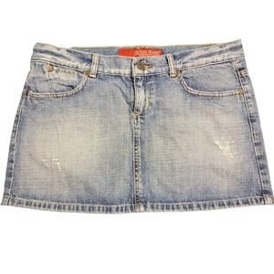 Guess demin distressed skirt